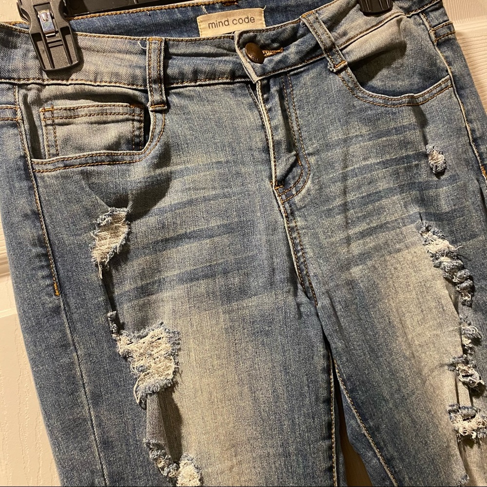 Mind Code Light Colored Jeans - image 5